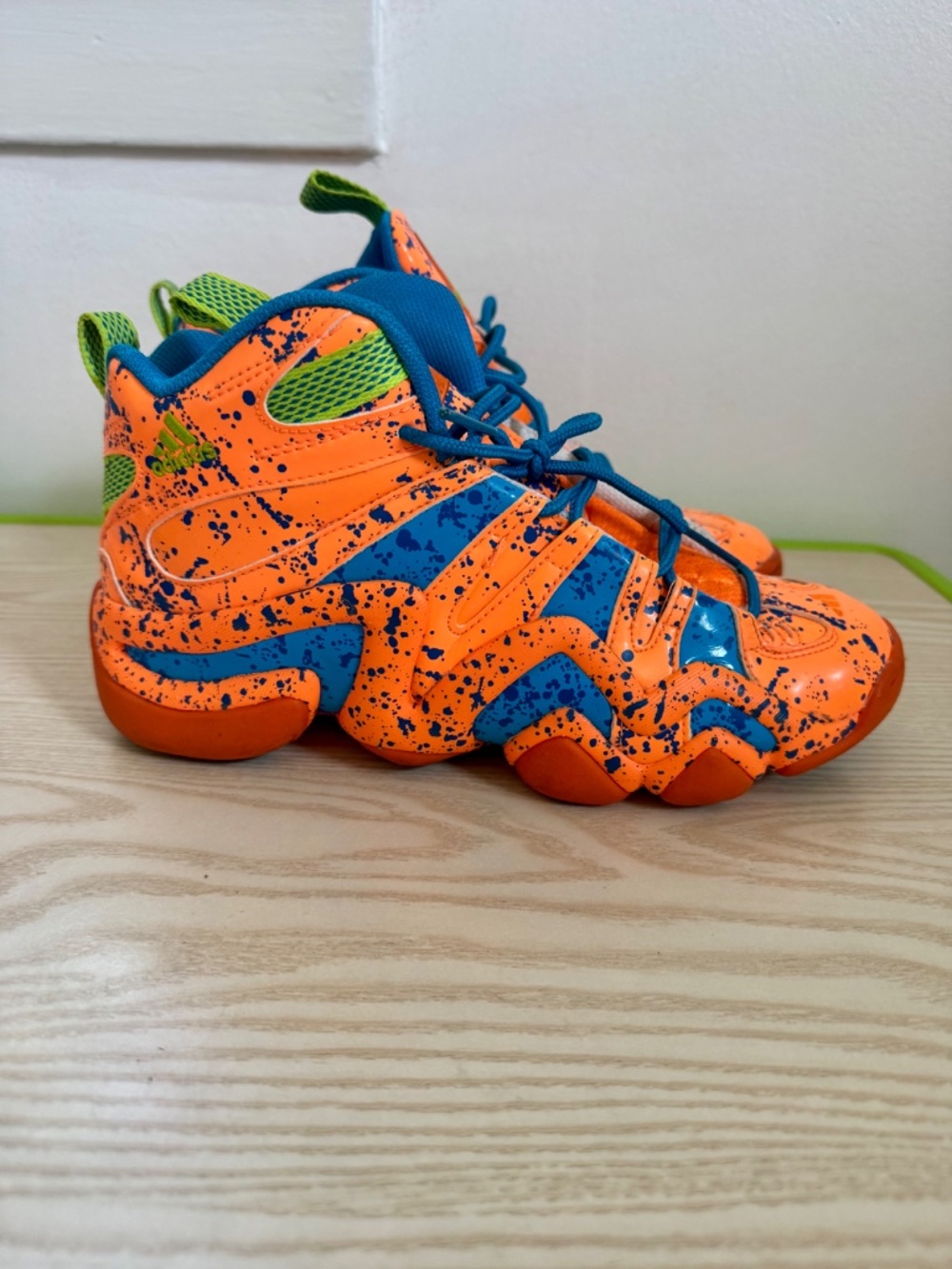 Adidas Crazy 7 Kobe All-Star Orange Paint Splatter Men's Size 7 G98386 - Picture 3 of 11